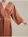 A PART OF THE ART ROBE DRESS LINEN TENCEL TOASTED NUT