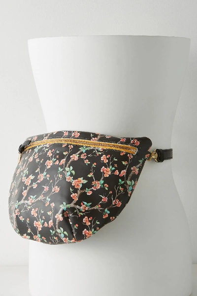 Clare V . Floral Belt Bag In Black