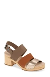 Toms Phoebe Slingback Sandal In Taupe Leather