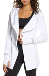 Blanc Noir Surfside Traveler Hooded Jacket In White