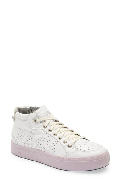 P448 Love Platform Sneaker In White/ Pink