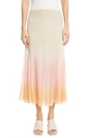 JACQUEMUS HELADO PLEATED OMBRE MAXI SKIRT,201KN12-201 5445A