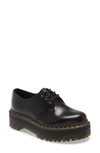 Dr. Martens' 1461 Quad Platform Derby In Black Rainbow