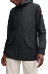 Canada Goose Ellscott Lightweight Raincoat Jacket In Black