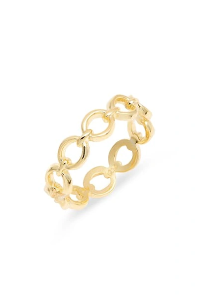 Argento Vivo Chain Link Ring In Gold