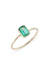 JENNIE KWON DESIGNS EMERALD SOLITAIRE RING,40-132570-14Y