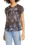 RAQUEL ALLEGRA POET ZODIAC PRINT TOP,Z02-8297