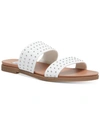 STEVE MADDEN WOMEN'S DEDE STUDDED SLIDE SANDALS