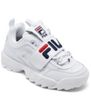 FILA WOMEN'S DISRUPTOR II APPLIQUE CASUAL ATHLETIC SNEAKERS FROM FINISH LINE