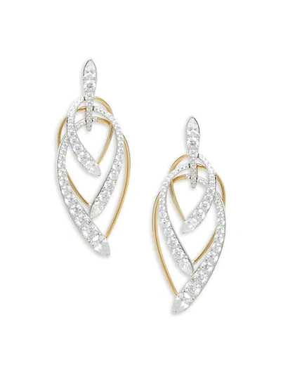 Adriana Orsini Devona Goldplated Sterling Silver & Crystal Earrings