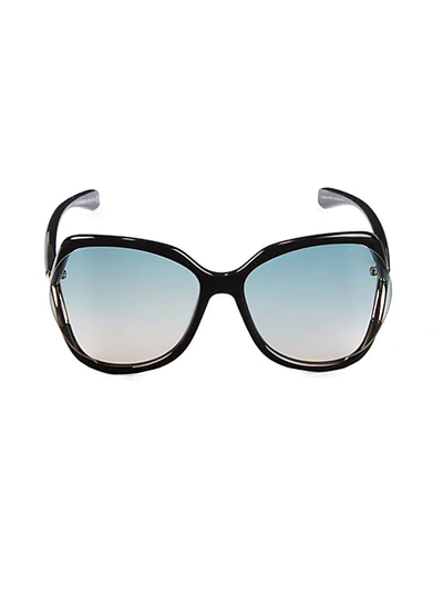 Tom Ford 60mm Square Sunglasses In Black Blue