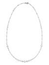 DE BEERS 18KT WHITE GOLD ARPEGGIA ONE-LINE DIAMOND NECKLACE