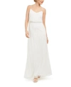 ADRIANNA PAPELL EMBELLISHED BLOUSON GOWN