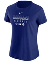 NIKE WOMEN'S LOS ANGELES DODGERS AUTHENTIC BASEBALL T-SHIRT