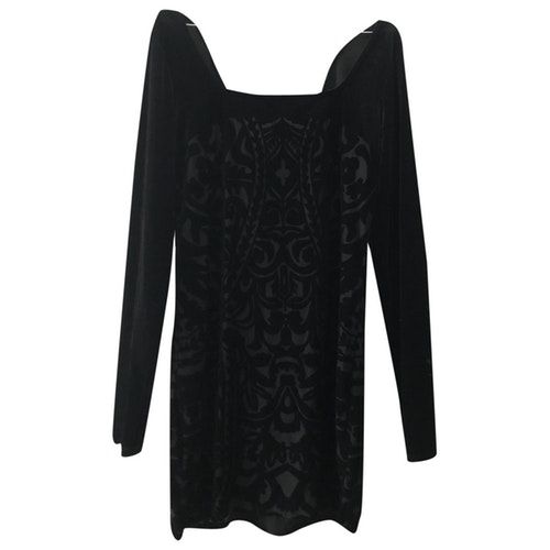 free people black velvet dress