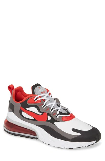 Nike Men's Air Max 270 React Casual Sneakers From Finish Line In Black/university Red/white