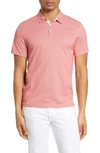 Zachary Prell Caldwell Pique Regular Fit Polo In Vintage Red