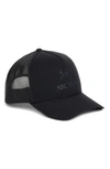 Arc'teryx Logo Trucker Hat In Black
