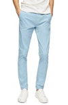 Topman Stretch Skinny Fit Chinos In Pastel Blue