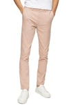 Topman Stretch Skinny Fit Chinos In Pink