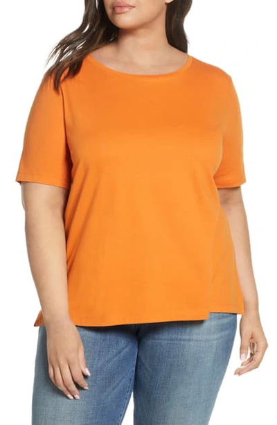 Eileen Fisher Women's Crewneck Organic T-shirt In Squash