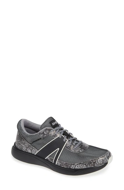 Traq By Alegria Qarma Sneaker In Wild Child Black Leather