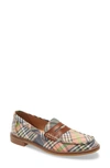 Sperry Seaport Penny Loafer In Kick Back Plaid Leather