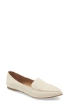 Steve Madden Feather Loafer In Bone Lizard Print