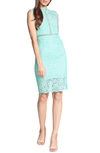 Bardot Lace Sheath Dress In Mint Green