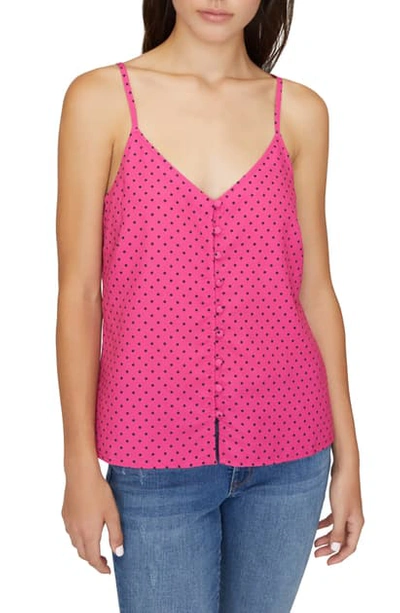 Sanctuary Essential Button Front Camisole In Hot Dot
