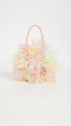 LOEFFLER RANDALL ZADIE FEATHER CIRCLE TOTE