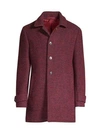 ISAIA Speckled Cashmere Overcoat