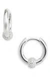 ARGENTO VIVO ARGENTO VIVO CUBIC ZIRCONIA BALL HUGGIE EARRINGS,125569GCZ