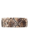 France Luxe 'volume' Rectangle Barrette In Anaconda