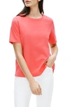 Eileen Fisher Cotton T-shirt, Regular & Petite Sizes In Pink Grapefruit