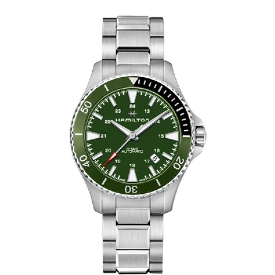 Hamilton Khaki Navy Scuba Auto In Green