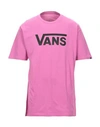 Vans T-shirt In Mauve