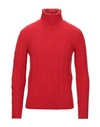 Grey Daniele Alessandrini Turtleneck In Red