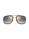 David Beckham 54mm Square Sunglasses In Gold