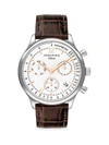 MOVADO HERITAGE STAINLESS STEEL CROC-EMBOSSED LEATHER-STRAP CHRONOGRAPH WATCH,400012498081