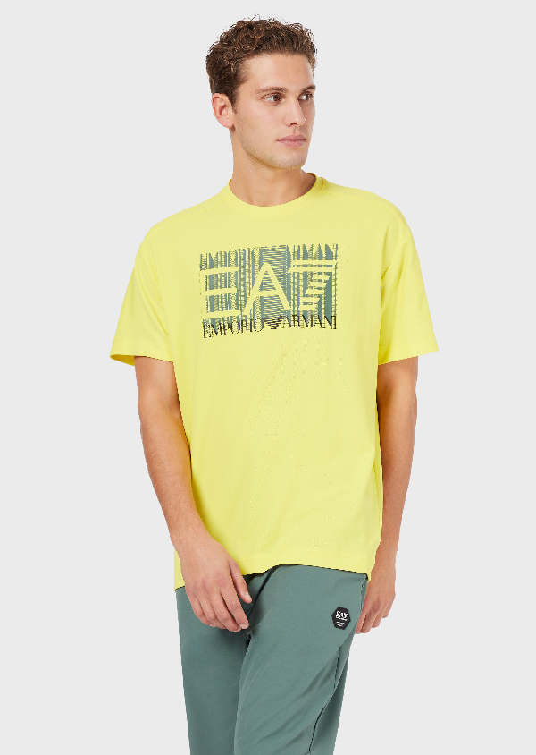 Emporio Armani T-shirts - Item 12462778 In Yellow | ModeSens