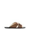 ATP ATELIER ALLAI TWO-TONE LEATHER SLIDERS,3198268