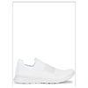 Apl Athletic Propulsion Labs Techloom Bliss Mesh And Neoprene Slip-on Sneakers In White