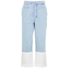 LOEWE FISHERMAN LIGHT BLUE STRAIGHT-LEG JEANS,3825381