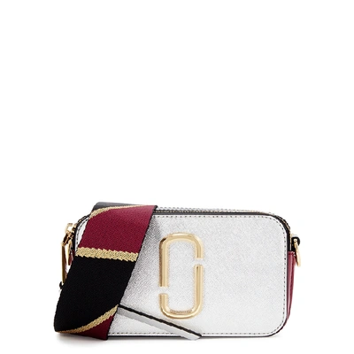 Marc Jacobs The Snapshot Small Silver Leather Cross-body Bag
