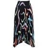 A.l.c Sonali Asymmetrical Pleated Midi Skirt In Navy