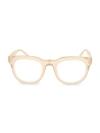 LINDA FARROW 50MM SQUARE OPTICAL GLASSES,0400012453198