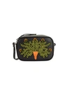 ALEXANDER MCQUEEN SMALL EMBROIDERED LEATHER CROSSBODY BAG,0400011346325