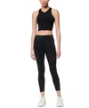 MARC NEW YORK CROPPED SEAMED ACTIVE LEGGINGS