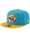 New Era Lansing Lugnuts Copa De La Diversion 59fifty-fitted Cap In Lightblue/orange